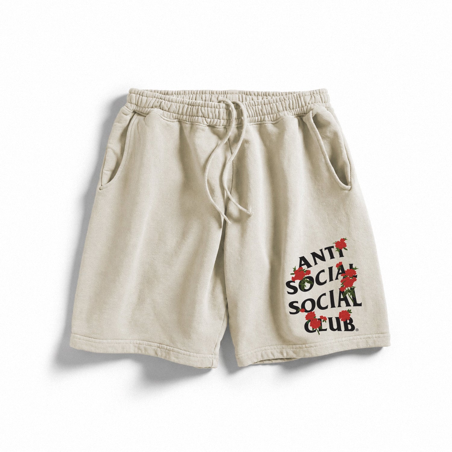 Anti Social Social Club Kids Rose Kkotch Beige Shorts
